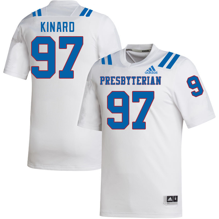 Men-Youth #97 David Kinard Presbyterian Blue Hose 2023 College Football Jerseys Stitched-White